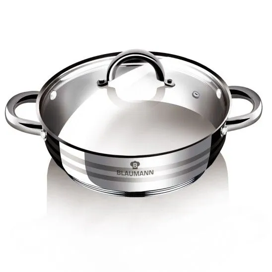 Blaumann Gourmet l�bas fed�vel, rozsdamentes ac�l 20 cm