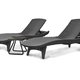 Pacific m�anyag rattan hat�s� kerti szett asztallal grafit sz�rke