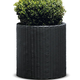 Large Cylinder Planter m�anyag kerti vir�gl�da antracit sz�rke