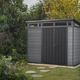 Cortina 9x7 m�anyag kerti t�rol� h�z barn�s sz�rke - antracit