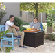 Cube rattan m�anyag kerti t�rol� l�da 208 L barna
