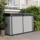 Premier Jumbo m�anyag kerti t�rol� barn�s - sz�rke