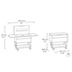 Patio Cooler �s Beverage cart m�anyag kerti grill asztal sz�rke