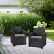 Elodie Duo m�anyag kerti fotelek grafit sz�rke