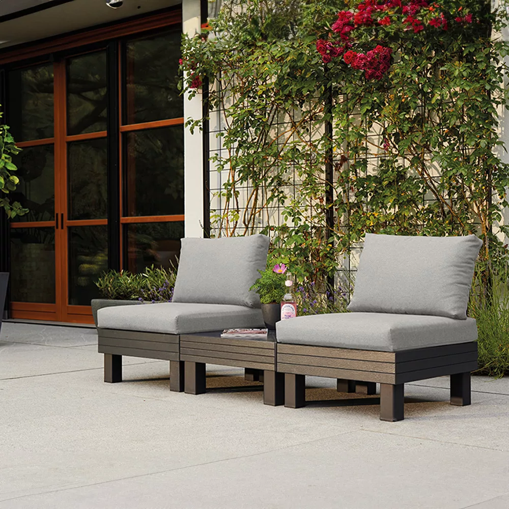 Elements Balcony m�anyag kerti b�tor szett grafit sz�rke