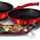 Berlinger Haus Metallic Burgundy Line 3 r�szes serpeny�- �s grillk�szlet m�rv�ny bevonattal