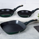 Berlinger Haus Emerald Collection 3 r�szes serpeny�k�szlet grill serpeny�vel, tit�n bevonattal