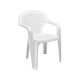 Chicago m�anyag kerti sz�k alacsony t�ml�s feh�r - Flair