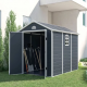 Ave E 6x9 m�anyag k�lt�ri kerti h�z s�t�t sz�rke - feh�r