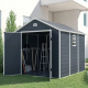 Ave H 8x9 m�anyag k�lt�ri kerti h�z s�t�t sz�rke - feh�r