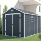Ave I 8x12 m�anyag k�lt�ri kerti h�z s�t�t sz�rke - feh�r