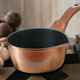 Berlinger Haus Metallic Rosegold Line sz�szos/tejforral� ed�ny m�rv�ny bevonattal, rosegold met�l sz