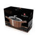 Berlinger Haus Metallic Rosegold Line magas l�bas m�rv�ny bevonattal, fed�vel, 24 cm