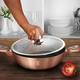 Berlinger Haus Metallic Rosegold Line l�bas m�rv�ny bevonattal, fed�vel, 28 cm