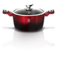 Berlinger Haus Metallic Line Black Burgundy Edition magas l�bas m�rv�ny bevonattal, fed�vel, 24 cm