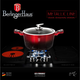 Berlinger Haus Metallic Line Black Burgundy Edition magas l�bas m�rv�ny bevonattal, fed�vel, 24 cm