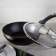 Berlinger Haus Black Silver Collection m�ly serpeny� m�rv�ny bevonattal, fed�vel, 24 cm