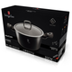 Berlinger Haus Black Silver Collection magas l�bas m�rv�ny bevonattal, fed�vel, 20 cm