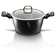 Berlinger Haus Black Silver Collection magas l�bas m�rv�ny bevonattal, fed�vel, 20 cm