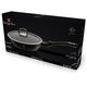 Berlinger Haus Black Silver Collection m�ly serpeny� m�rv�ny bevonattal, fed�vel, 24 cm