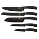 Berlinger Black Rose Collection 6 db-os rozsdamentes ac�l k�sk�szlet m�rv�ny bevonattal,�llv�nnyal