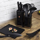 Berlinger Haus Black Rose Collection 12 r�szes konyhai k�szlet k�sekkel, kiszed�kkel �s v�g�deszk�va