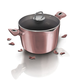 Berlinger Haus I-Rose Collection t�szta- �s rizsf�z� faz�k tit�n bevonattal, fed�vel, 24 cm