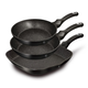 Berlinger Haus Black Silver Collection 3 r�szes serpeny�k�szlet m�rv�ny bevonattal,matt fekete sz�nb