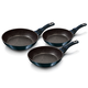 Berlinger Haus Metallic Aquamarine Line 3 r�szes serpeny�k�szlet m�rv�ny bevonattal, met�l k�ls� bev