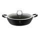Berlinger Haus Black Professional Line l�bas tit�n bevonattal, szilikon fog�kkal, fed�vel, 28 cm