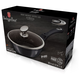 Berlinger Haus Carbon Pro Collection m�ly serpeny� m�rv�ny bevonattal, fed�vel, 24 cm