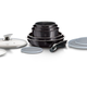 Berlinger Haus Carbon Pro Collection 12 r�szes ed�nyk�szlet m�rv�ny bevonattal, lekattinthat� ny�lle