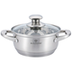 Rozsdamentes ac�l l�bas fed�vel, 20 cm, 2,5 literes, szat�n