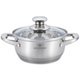 Blaumann Satin Gourmet Line rozsdamentes ac�l l�bas fed�vel, 28 cm, 7 literes, szat�n