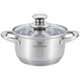 Blaumann Satin Gourmet Line rozsdamentes ac�l magas l�bas fed�vel, 22 cm, 4,3 literes, szat�n