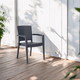 Baraw rattan hat�s� karf�s m�anyag kerti sz�k antracit sz�rke
