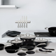 Berlinger Haus Royal Black Collection 7 r�szes f�szertart� k�szlet forgathat� �llv�nnyal, rozsdament