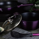 Berlinger Haus Purple Eclipse Collection magas l�bas tit�n bevonattal, k�tf�le fed�vel, 24 cm