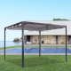 F�mv�zas kerti pergola antracit sz�rke