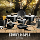 Berlinger Haus Ebony Maple Line magas l�bas gr�nit-m�rv�ny bevonattal, fed�vel, 20 cm