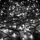 Crystalline toldhat� LED f�nyf�z�r 8,0 m 100 db hideg feh�r LED-del, fekete k�bellel