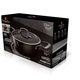 Berlinger Haus Shine Black Collection magas l�bas tit�n bevonattal, k�tf�le fed�vel, 24 cm