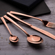 Berlinger Haus 6 szem�lyes rozsdamentes ac�l ev�eszk�z k�szlet, t�k�rf�nnyel, 24 r�szes, rosegold