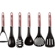 Berlinger Haus I-Rose Collection 7 r�szes nylon konyhai eszk�z k�szlet fali tart�val