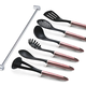 Berlinger Haus I-Rose Collection 7 r�szes nylon konyhai eszk�z k�szlet fali tart�val