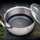 Berlinger Haus Eternal rozsdamentes magas l�bas Withford eterna bevonattal, fed�vel, 28 cm