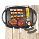 Berlinger Haus Metallic Carbon Line grill s�t�lap m�rv�ny bevonattal, szilikon fog�kkal, 47 cm