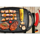 Berlinger Haus Metallic Burgundy Line grill s�t�lap m�rv�ny bevonattal, szilikon fog�kkal, 36 cm