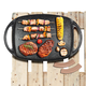 Berlinger Haus Metallic Rosegold Line grill s�t�lap m�rv�ny bevonattal, szilikon fog�kkal, 47 cm