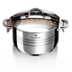 Blaumann Gourmet Line rozsdamentes ac�l magas l�bas fed�vel, 18 cm